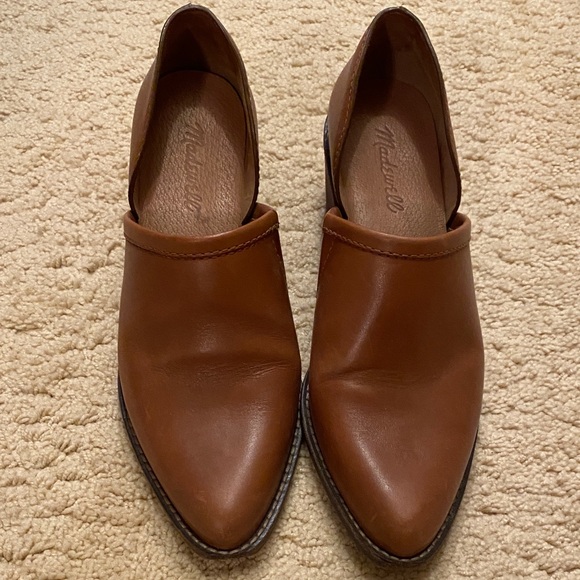 Madewell Shoes - Madewell brown leather slip on shoes